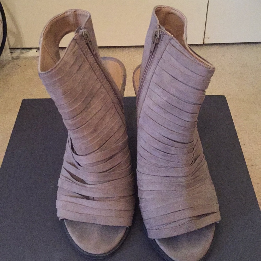 Ankle open toe booties